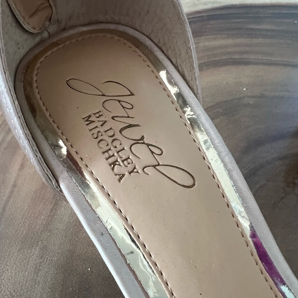 Badgley Mischka jeweled strappy heels size 8 EUC - Picture 3 of 6